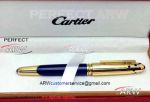 Perfect Replica AAA Grade Cartier Panthere Pen Rollerball for Gift - Blue and Gold Pen